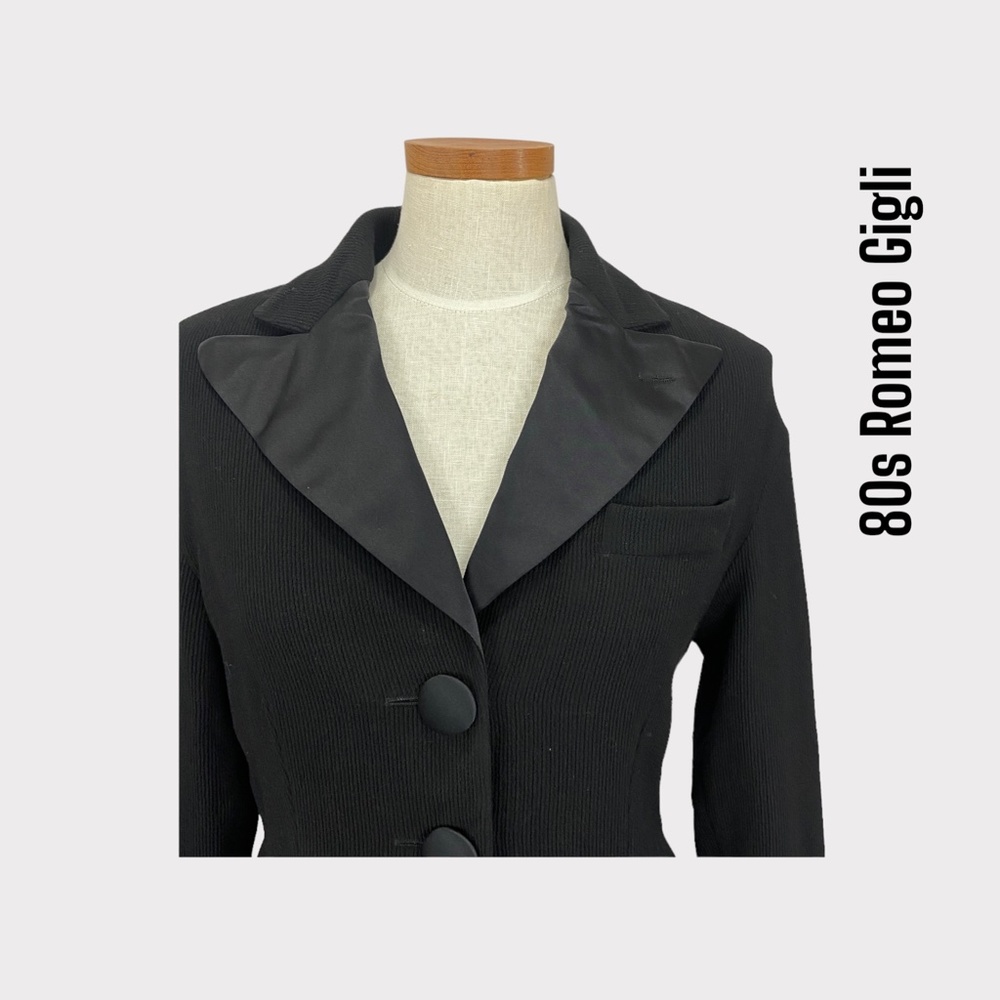 1980s Romeo Gigli Silk Lapel Coat